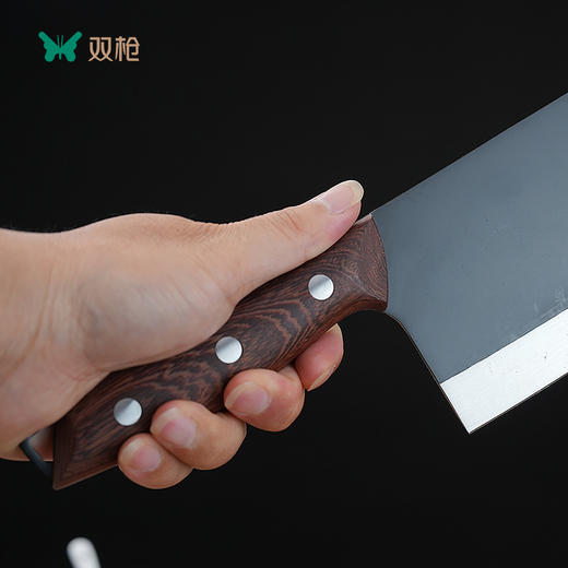双枪斩切刀 不锈钢30Cr13刀身 40多道工序锻造  抗腐蚀抗磨损 切剁斩刺一刀到位 下厨效率翻倍！ 商品图4
