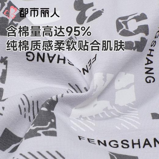 都市丽人内裤男士内裤50S棉内裤棉平角内裤明筋内裤潮流时尚内裤FKCC09 商品图6