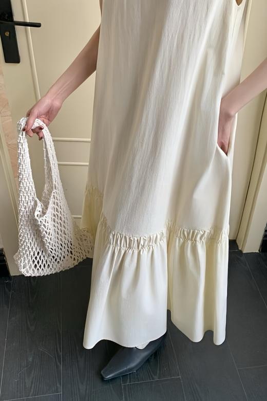 Kai & Kiera 极简无袖A字宽松大摆气质连衣裙 22049 商品图2