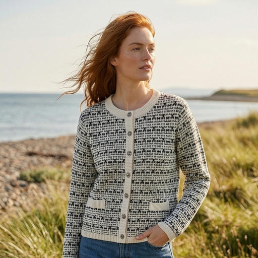 KINGDEER/KD秋冬新款女式长袖羊绒衫L805823复古奶奶风鹿王 商品图8