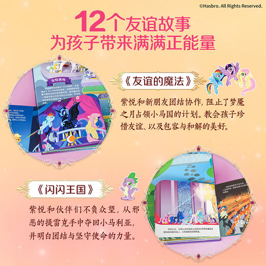 女孩新年礼物 小马宝莉立体书 儿童3D立体翻翻书青葫芦早教启蒙绘本玩具书3-8 岁启蒙认知 正版授权生日礼品公主童话绘本礼盒装 商品图4