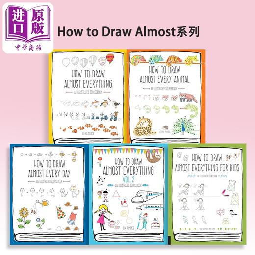 预售 【中商原版】How to Draw Almost系列 进口艺术 《如何绘制几乎一切》系列 商品图0