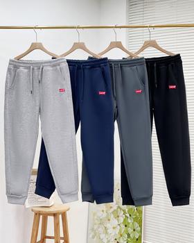 银狐绒加厚运动裤！经典款李维斯情侣款银狐绒卫裤