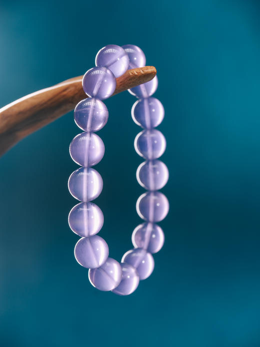 迷罗元和堂 紫萤石熏衣草紫单圈手串珠径1.4-1.5【器悟雅玩】 商品图0