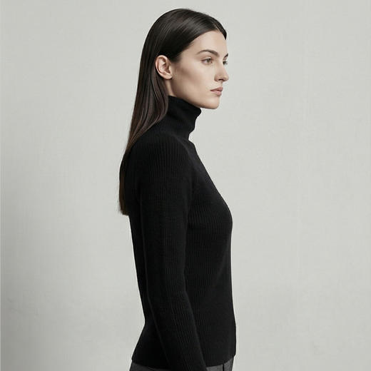 【咕咕同款】KINGDEER/KD秋冬新款女式长袖高领羊绒衫 约175g L805927经典基本款/气质款/100%山羊绒鹿王 商品图9