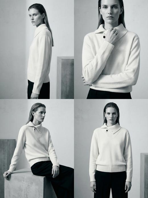 KINGDEER/KD“绒羽无重”保暖休闲秋冬厚款宽松羊绒衫L805608经典基本款/气质款鹿王 商品图2