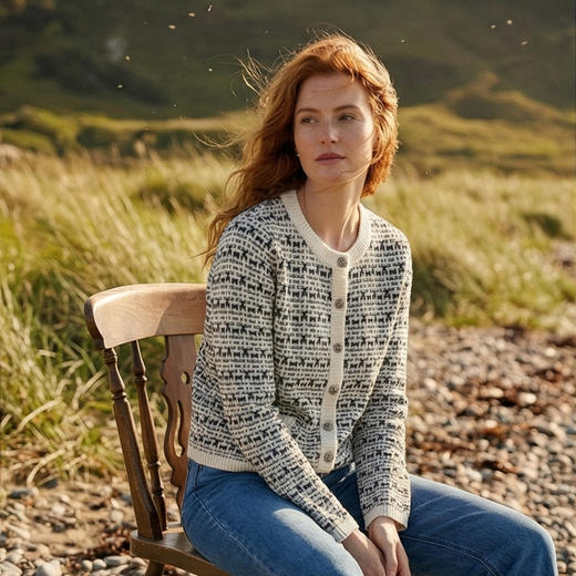 KINGDEER/KD秋冬新款女式长袖羊绒衫L805823复古奶奶风鹿王 商品图2