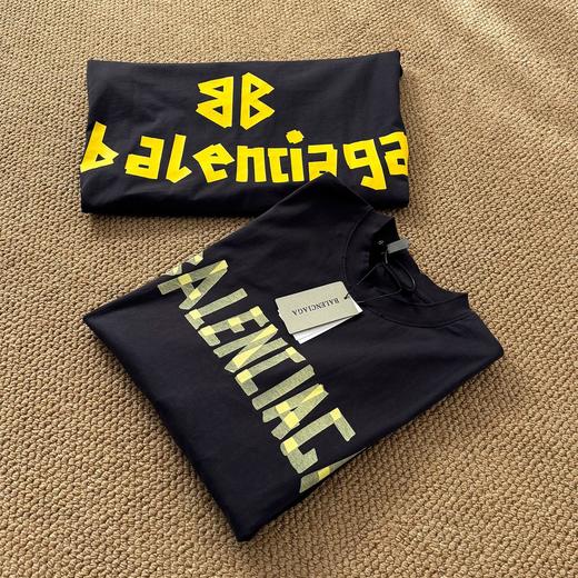 跨年售后 巴黎世家男女款胶带字母LOGO印花破坏长袖T恤 yh 340132 商品图10