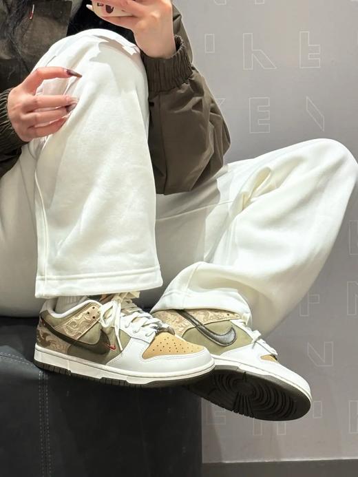 【Nike耐克专卖店直发】Nike Dunk Pegasus Pack马年限定CNY新年款脱绷系列低帮 板鞋 米褐色 商品图9