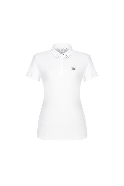 Anew家铆钉潮款印花男女同款情侣POLO衫W221706-32 商品图2