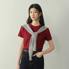 【严选】【满分T】诗凡黎索罗娜百搭圆领T恤2026春季新款多色显瘦内搭短袖7H1400171 商品缩略图2
