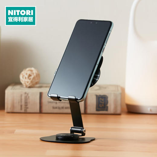 NITORI宜得利家居  桌面礼物可爱卡通铁制可旋转折叠手机支架 E8005 商品图0