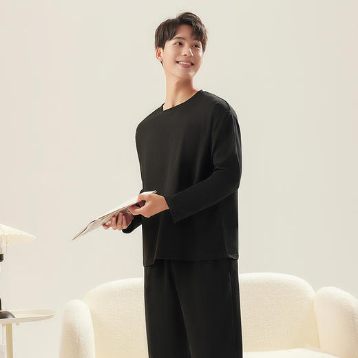 【好看又舒适家居服】茶稚华夫格情侣家居服套装HFG0101 云朵般丝滑软糯新肤一套就够 居家休闲/早晨遛狗/下楼取快递/宿舍生活/睡眠/超市购物 商品图8