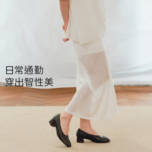 7or9裸感鞋类高跟鞋方头单鞋春夏新品松木 商品图5