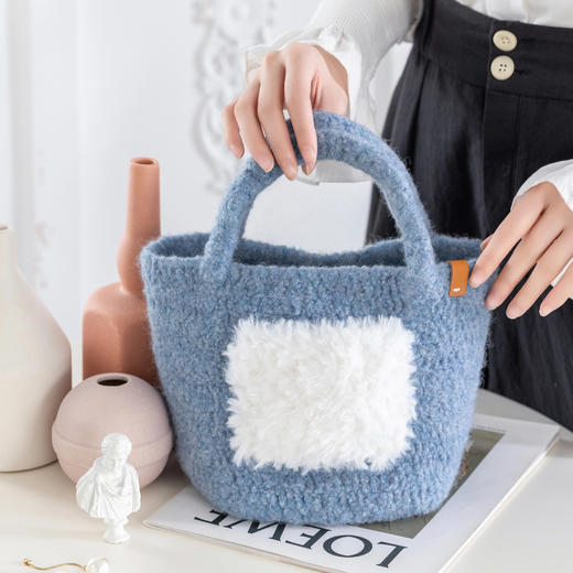 苏苏姐家毡化手拎包手工diy钩针粗羊毛线编织毛线团材料包 商品图3