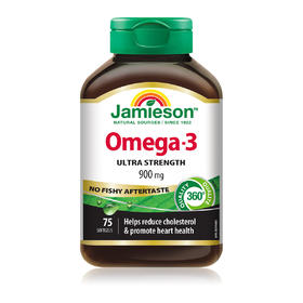 加拿大深海鱼油Omega3软胶囊75粒健美生 A-5653  （效期27-9）