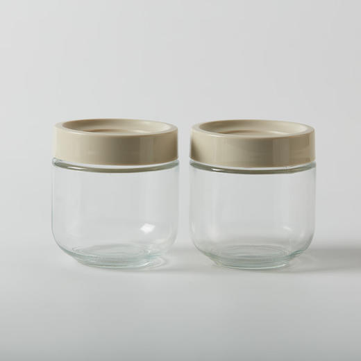 NITORI宜得利家居  干果谷物防潮保存瓶玻璃收纳罐储存罐可堆叠果酱瓶 商品图4