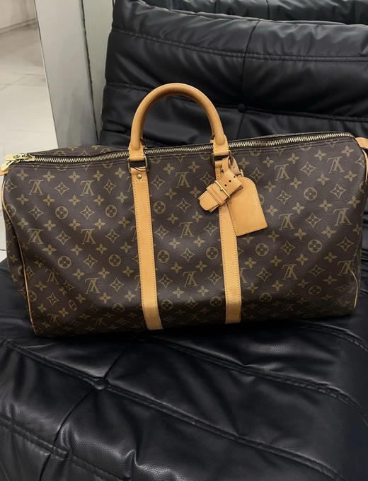 Lv keepall 50 老花 手提 旅行包 商品图0