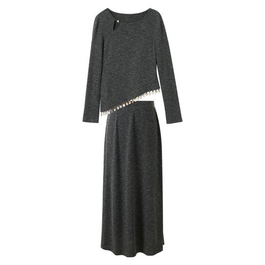 三彩【斜阳疏雨】2026春季新款新中式套装鱼尾半身裙两件套C 商品图4