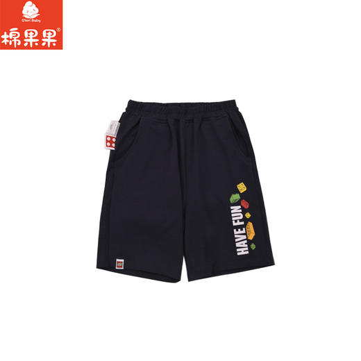 棉果果× LEGO男童夏季凉感氨棉汗布纯棉针织中裤L212202226397 商品图0