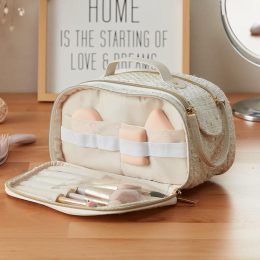 NITORI宜得利家居 便携护肤品化妆品收纳包化妆包洗漱洗浴包 小香风 商品图1