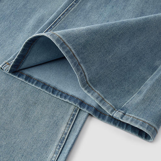 商场同款|森马牛仔裤女春季腰带宽松弹力2026新款复古港风喇叭裤 商品图3