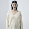 【咕咕同款】KINGDEER/KD秋冬新款女式V领慵懒休闲羊绒衫 约170g L805511经典基本款/气质款/100%山羊绒鹿王 商品缩略图7