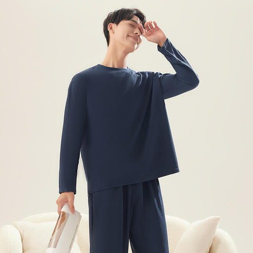 【好看又舒适家居服】茶稚华夫格情侣家居服套装HFG0101 云朵般丝滑软糯新肤一套就够 居家休闲/早晨遛狗/下楼取快递/宿舍生活/睡眠/超市购物 商品图7