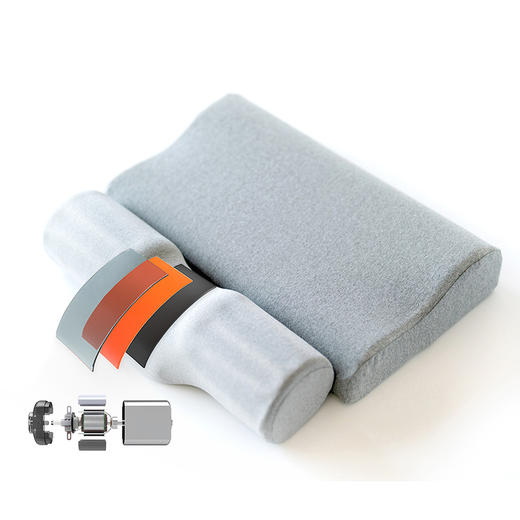 【每天十分钟 颈椎真舒坦】TOTONUT加特林颈椎按摩枕2代 覆盖头颈肩 3D环抱式包裹颈部 振动热敷 舒缓拉伸 软硬结合 直流变频按摩 4档调温 外套可水洗 商品图12