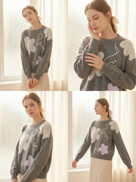 KINGDEER/KD秋冬百搭羊绒纱L805738温婉奶油款鹿王 商品图2