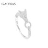 GAONAS  神驹纳祥 贵气豪镶白色马手镯11903SW 商品缩略图0
