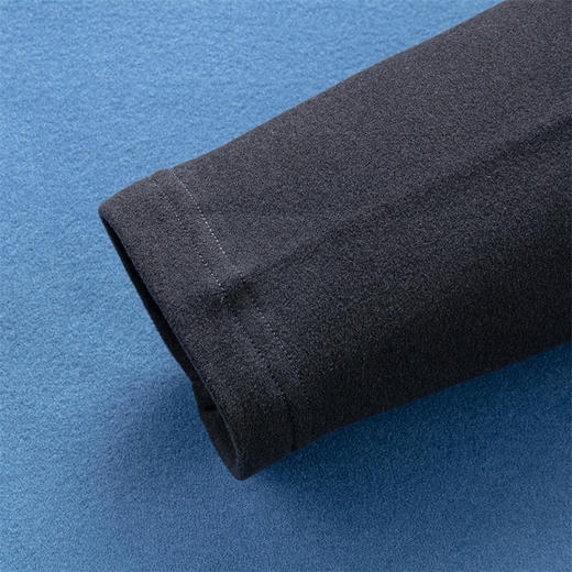 罗蒙春秋男士长袖T恤圆领撞色拼接打底衫百搭舒适弹力男套头t恤 商品图7