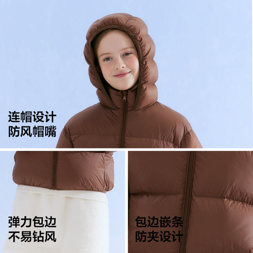 笛莎Deesha  【轻炉亲子系列】亲子装童装女童羽绒服儿童三防冬季外套 商品图3