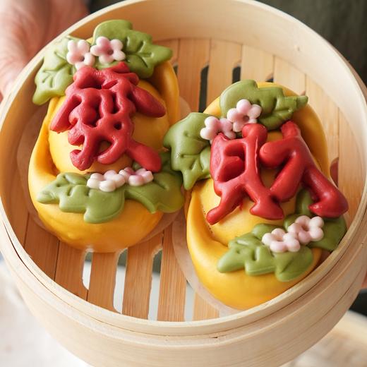 【斌哥优选】胶东花饽饽。山东非遗年味，蒸出来的艺术品。拒绝人工色素，颜色全来自新鲜果蔬榨汁。 商品图2