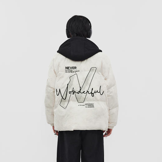 【新品上新】HX 冬季短款带帽羽绒服C100540101101 商品图3