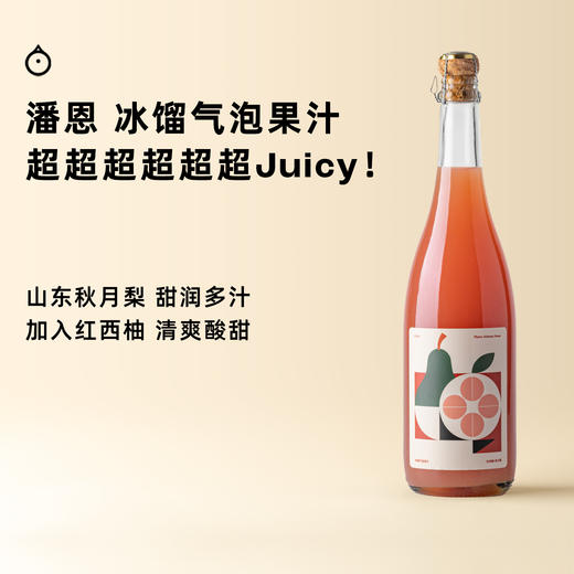企鹅市集|潘恩 秋月梨红西柚 冰馏气泡果汁 秋月梨X西柚拼配 平衡有层次 商品图0