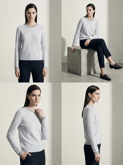 KINGDEER/KD秋冬新款女式长袖羊绒衫 约222g L805870经典基本款/气质款/100%山羊绒鹿王 商品图3