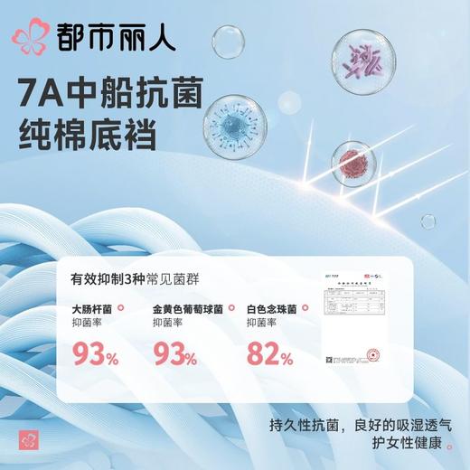 都市丽人内裤女士内裤锦氨内裤一体美臀内裤LKC5D7 商品图7