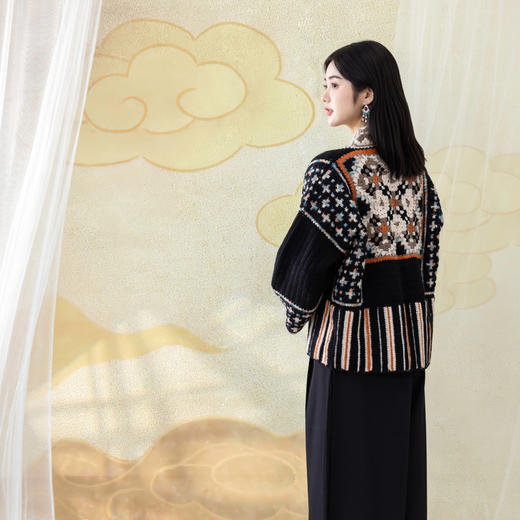 苏苏姐家苗族对襟外套手工diy钩针编织开衫毛线团材料包 商品图3