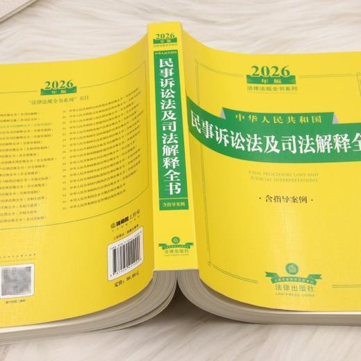 2026年版中华人民共和国民事诉讼法及司法解释全书:含指导案例 商品图3