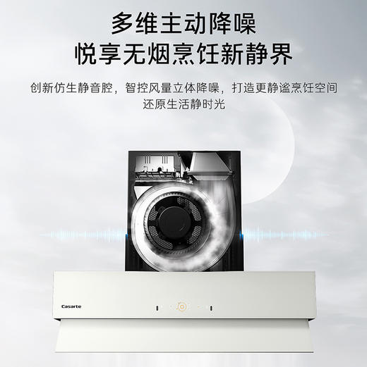 卡萨帝（Casarte）烟机 CXW-358-CDQ5UD（海盐白） 商品图8
