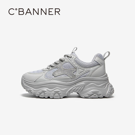 【上新】千百度厚底老爹鞋女2026超火的鞋子春季新款增高时尚运动休闲鞋A26162705 商品图2