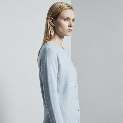 【咕咕同款】KINGDEER/KD秋冬新款女式长袖羊绒衫L805650经典基本款/气质款鹿王 红色 商品图5