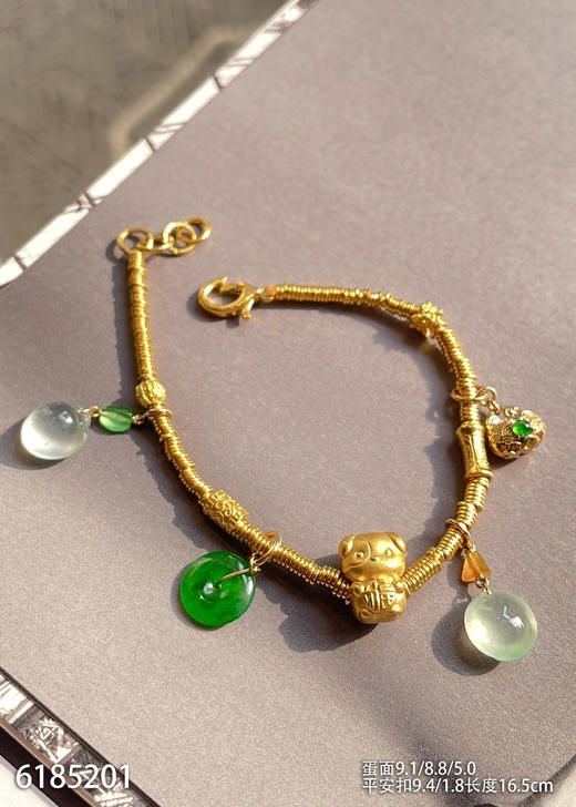 6185201，平安扣手链。具体价格微信咨询 商品图2