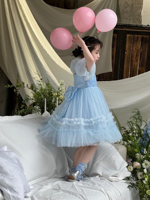 雾蓝连衣裙 商品图2