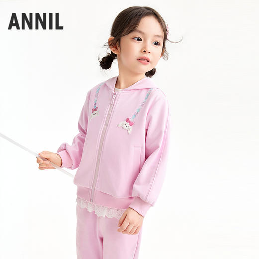 【实体店同款】女童连帽外套春季新款安奈儿童装XG615058 商品图1