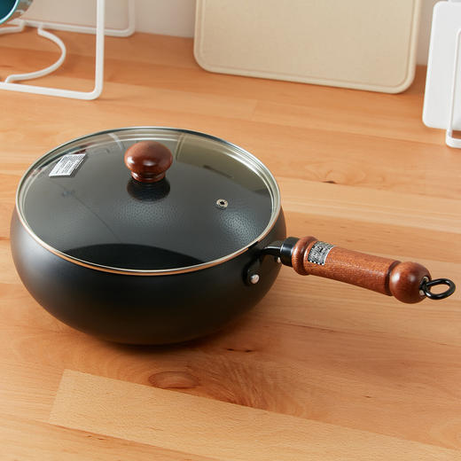 NITORI宜得利家居 厨房锅具炒菜锅IH易翻炒带盖铁锅燃气灶适用锅 商品图0