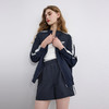 三彩独醒2026春季新款休闲套装芭蕾风外套蝴蝶结刺绣宽松短裤F 商品缩略图1