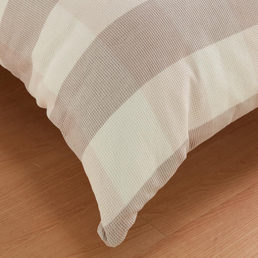 NITORI宜得利家居 床品日式风华夫格被套靠垫学生宿舍被单被罩 知奕LMO 商品图2