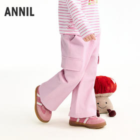 【实体店同款】女童全腰梭织长裤春季新款安奈儿童装XG616065